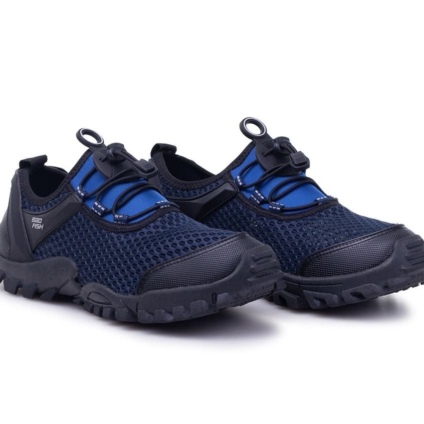 Tênis Antiderrapante Track  Para Esportes Pesca Camping Trilha Lazer Bad Fish Azul marinho