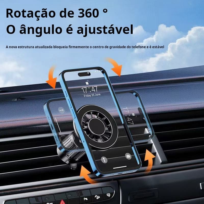 Suporte Magnético 360° De Celular Veicular Carro Suporte Magnético Veicular Saida Do Ar Celular/GPS