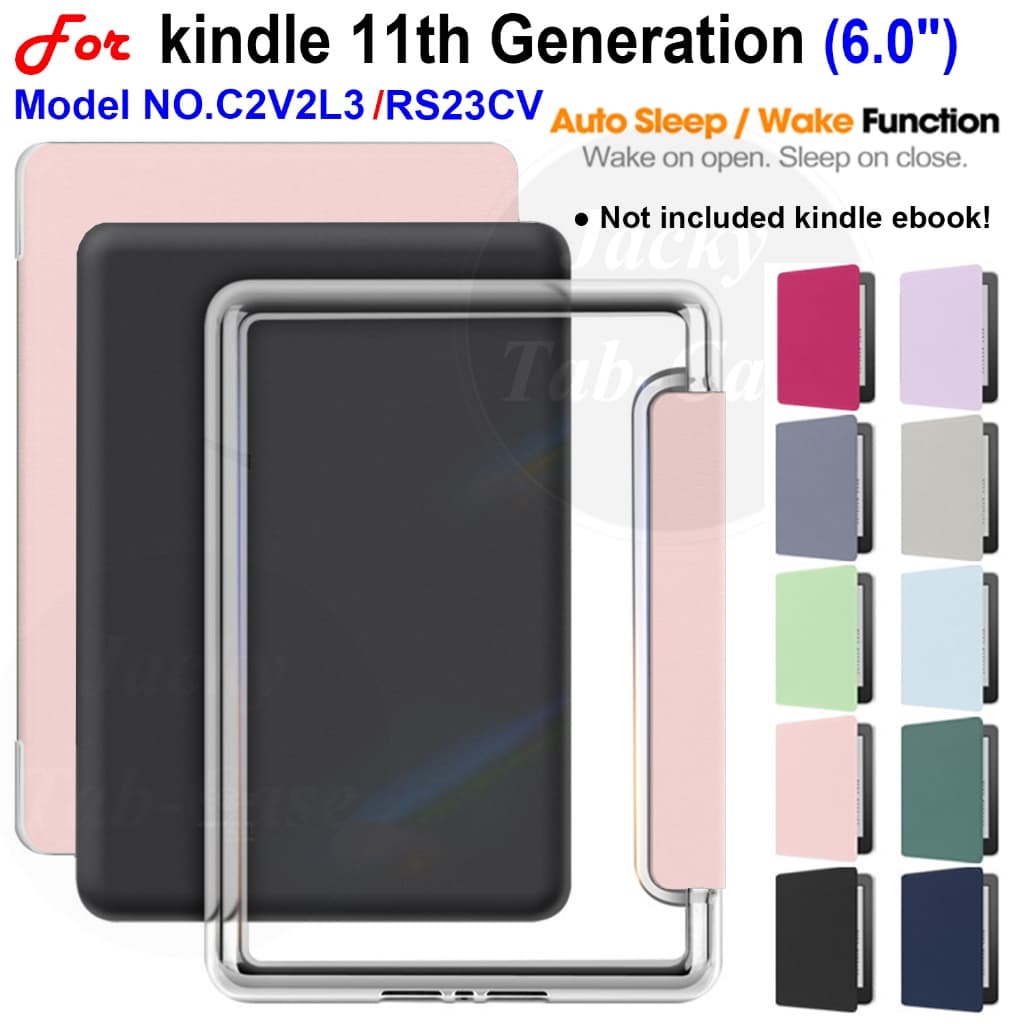 Para Kindle 11ª Geração 2024 2022 C2V2L3 e RS23CV 6" Básico Ebook Capa Acrílica De Alta Qualidade Inteligente Sono Flip