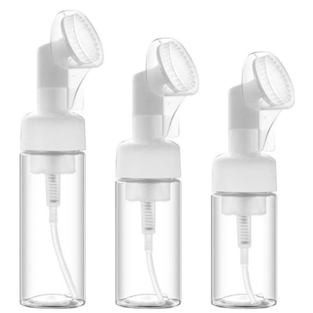 Frasco Pump Espumador 120ml ou 150ml Com Escova De Silicone-Promoção