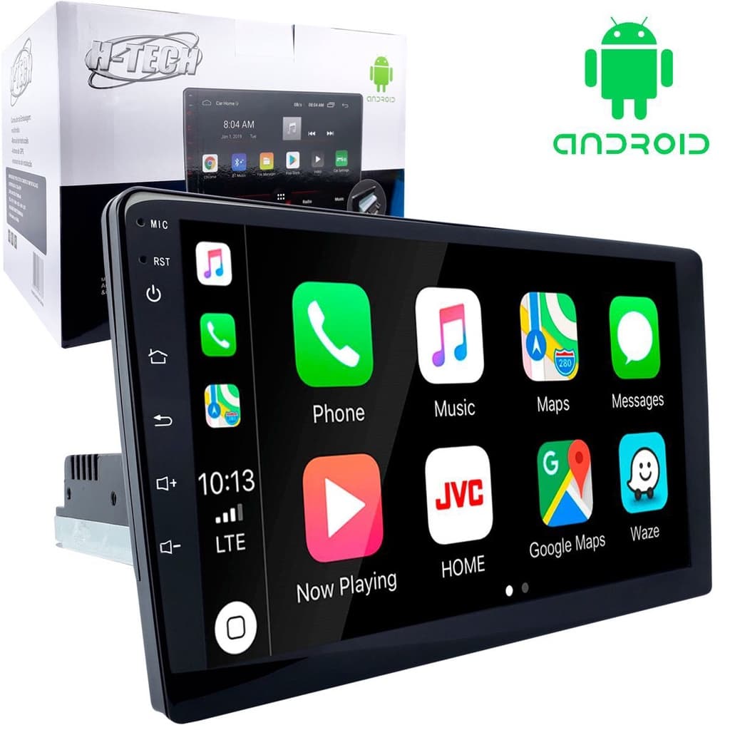 Central Multimidia 9pol 1Din 2GB 32GB Android 12 Carplay Android Auto  HT-9823CA Espelhamento