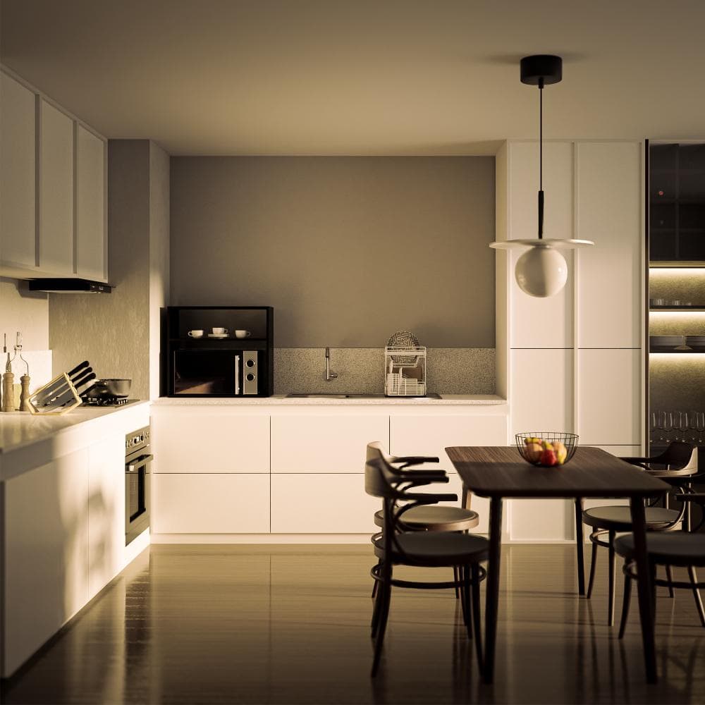 Suporte Nicho para Micro-ondas Forno Elétrico Cozinha Preto 60cm