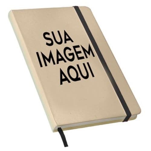 Promoção Caderneta tipo Moleskine 21x14 PERSONALIZADO