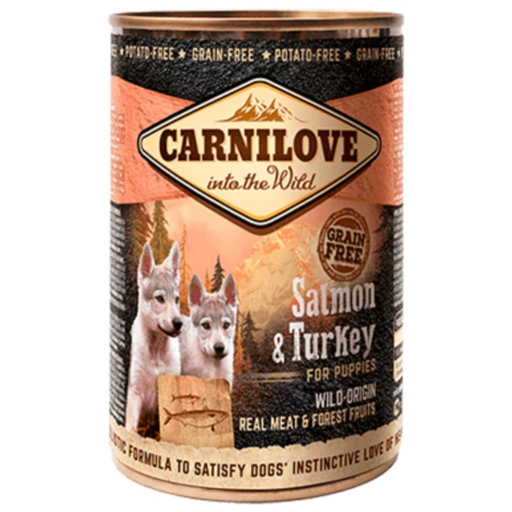 Carnilove Patê Premium Carne Selvagem Salmão e Peru Para Caes Filhotes