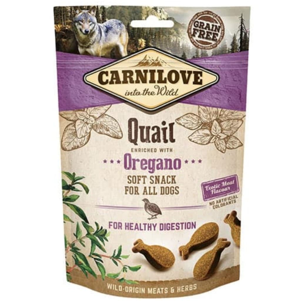 Carnilove Petisco Semi-Úmido Premium Codorna Enriquecida com Orégano Para Caes