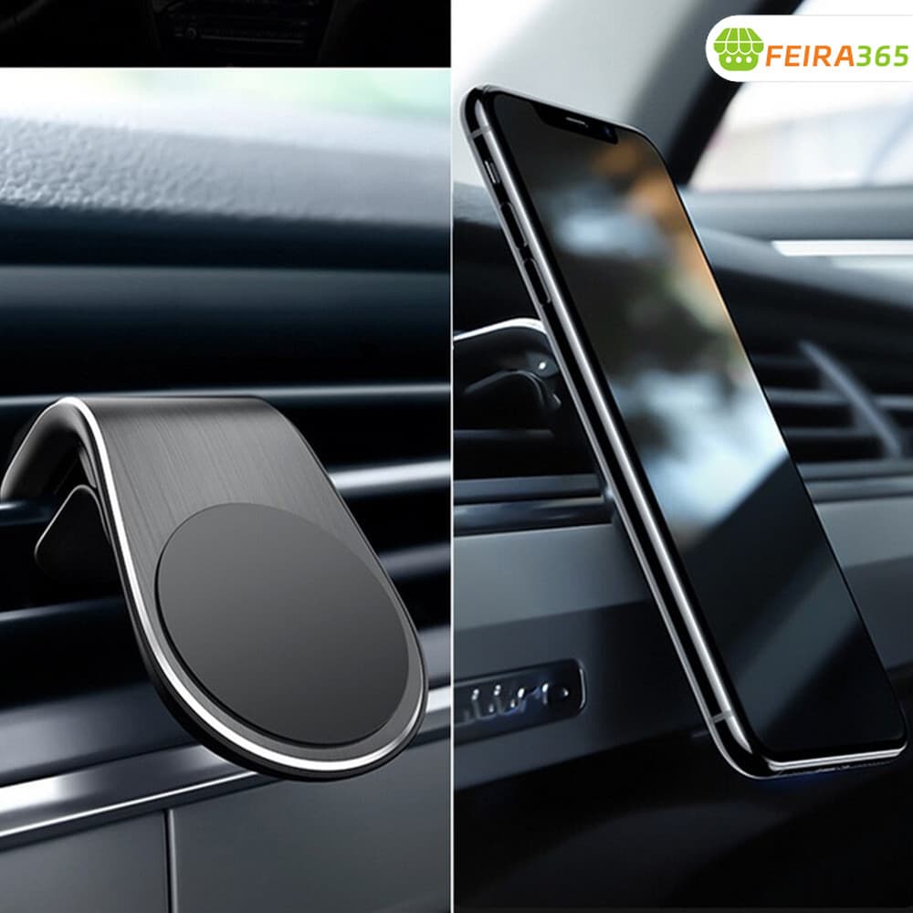 Suporte Magnético Veicular 360° para Celular com Base Antiderrapante