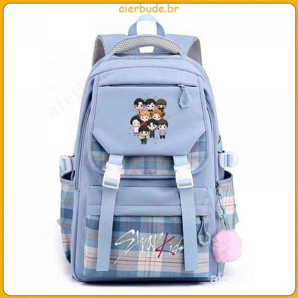 Mochila Estilo Stray Kids Versão Coreana Mochila Escolar Mochila de Estudante Mochila de Viagem Unissex RHJE MBL9