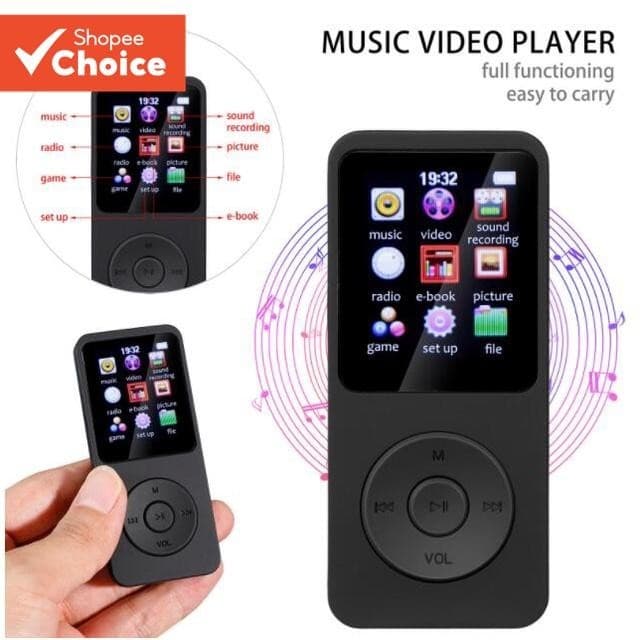 O Mais Novo Leitor De MP3 Player Bluetooth 5.0 HIFI Sport Music Speakers MP4 Media FM Rádio Gravador De Voz Ebook