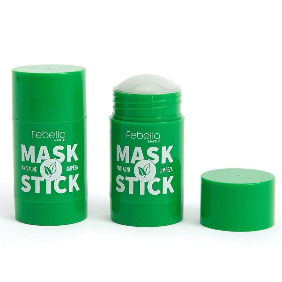 Máscara Chá Verde Remover de Cravos Anti-Acne Hidratante Beleza Pele Facial Clean Face Clareador Mask Stick FEBELLA Hot