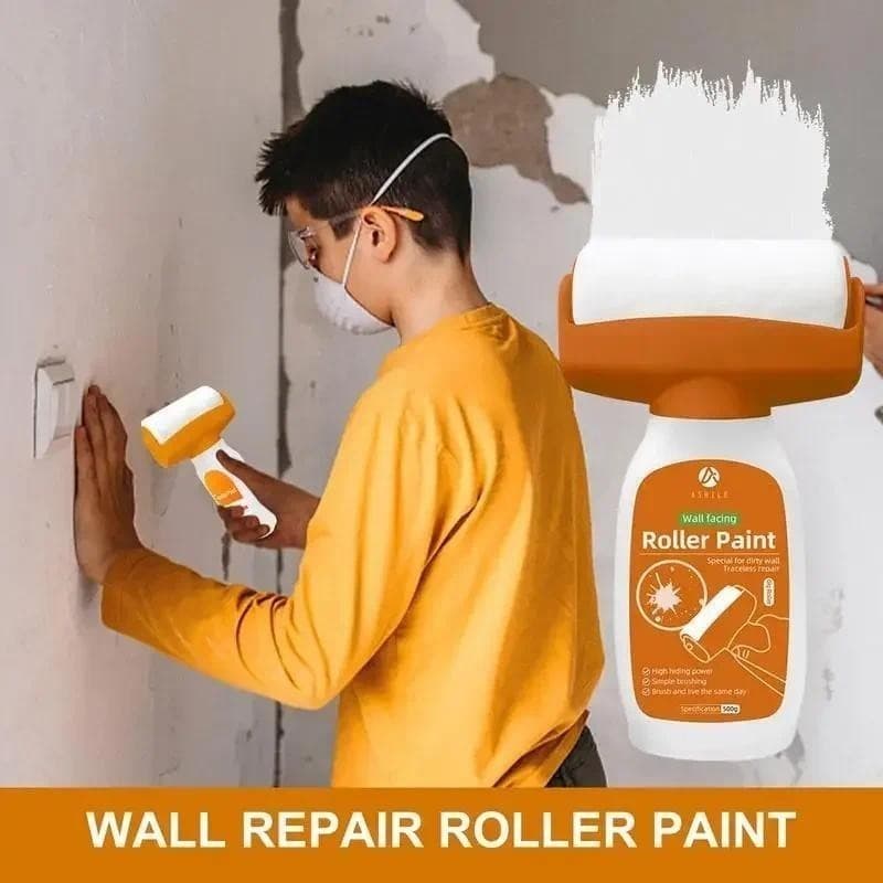 Rolo de Pintura Para Parede 500g Pincel Sem Cheiro Ferramenta De Reparo