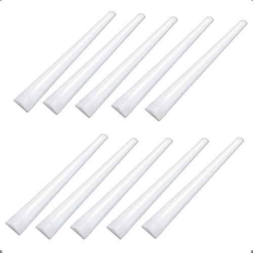 Kit 10 Luminária Led Linear Slim 36w Tubular 120cm 4k Neutra 6500k frio