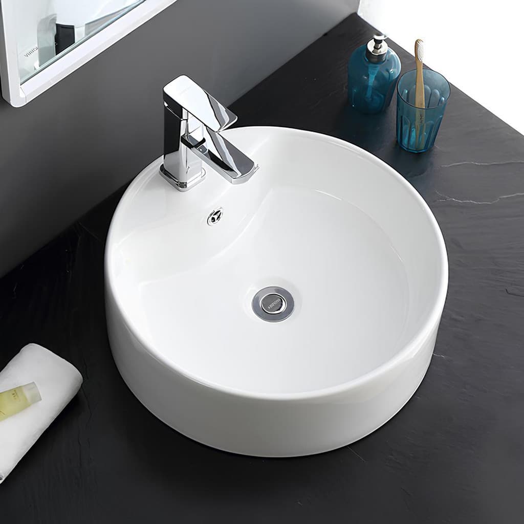 Cuba De Apoio Redonda Base Para Mesa 40cm Branco Everfort