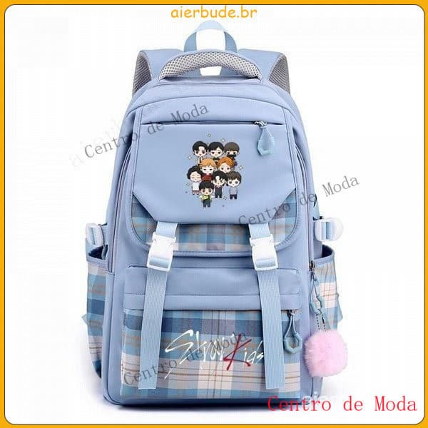 Mochila Estilo Stray Kids Versão Coreana Mochila Escolar Mochila de Estudante Mochila de Viagem Unissex RHJE MBL9 4E9O C