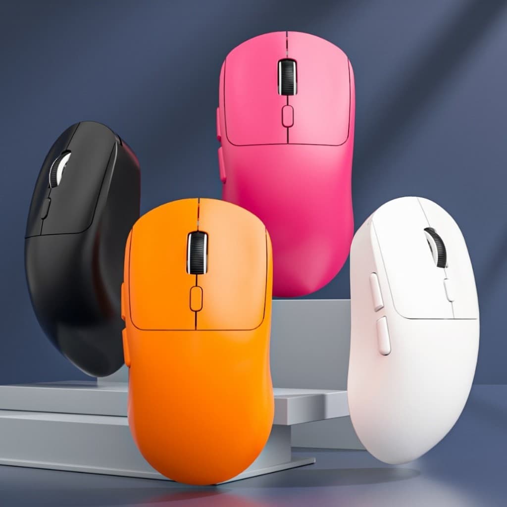 Mouse Gamer Sem Fio Tri-Mode Uniwity PAW3311 6400 DPI Bluetooth 2.4G Recarregável