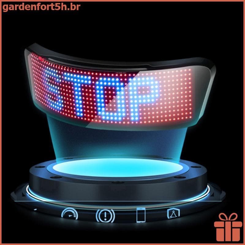 GARDE Luz De Advertência Para Capacete De Motocicleta , Display Led Equitação Noturna , Traseira , Acessórios Moto DIY ,