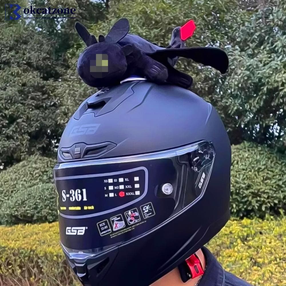 OKCATZONE Decoração De Capacete De Motocicleta , Dragão Voador , Boneca De Pelúcia Para Moto , Bicicleta , Acessórios De