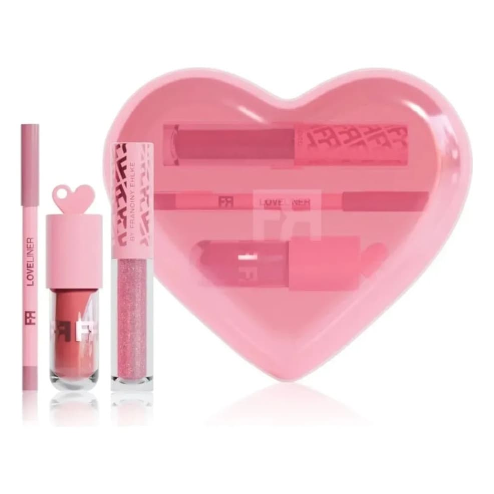 Gloss Love Kit 2 Gloss Labial E 1 Lápis Labial Apontável Realce Seu Lábio