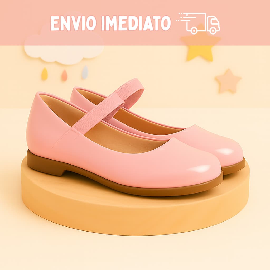 Sapatilha Infantil Menina Com Elastico Brilho Super Confortavel Leve Original