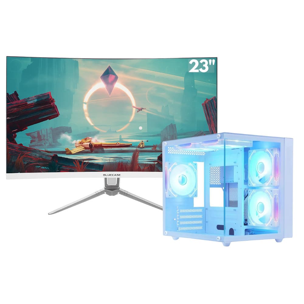 PC Gamer Ryzen 5 16gb Ram DDR4 SSD 480gb Monitor 23 curvo c/wifi - Sem teclado/mouse