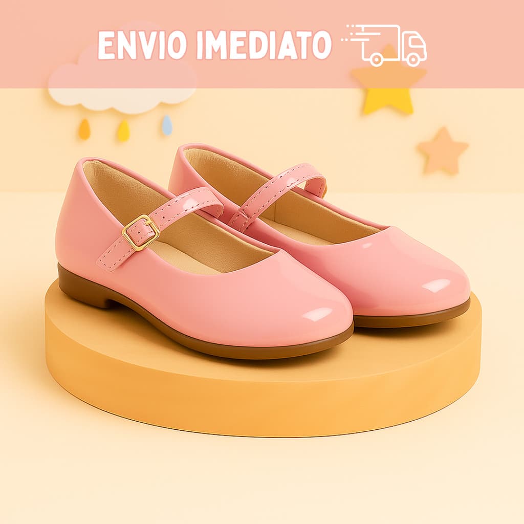 Sapatilha Infantil Menina Brilho Fivela Super Confortavel Leve Passeio Dia a Dia