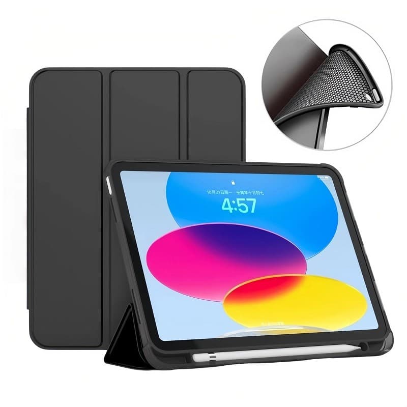 Capa Compatível com Magnética para iPad A16 11"  2025 e iPad 10 10.9" – Smart Folio com Porta Caneta e Suporte