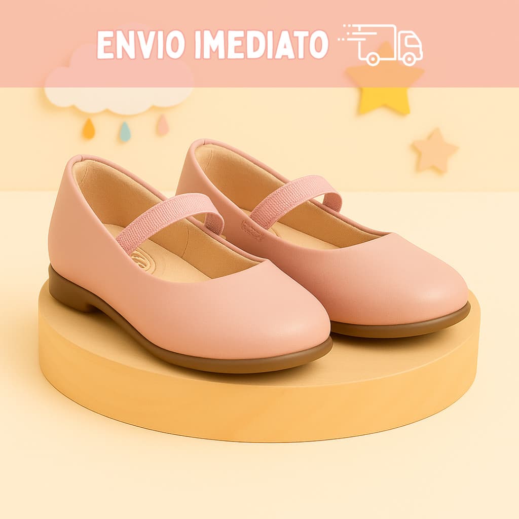 Sapatilha Infantil Menina Com Elastico Super Confortavel Leve Original Envio Imediato