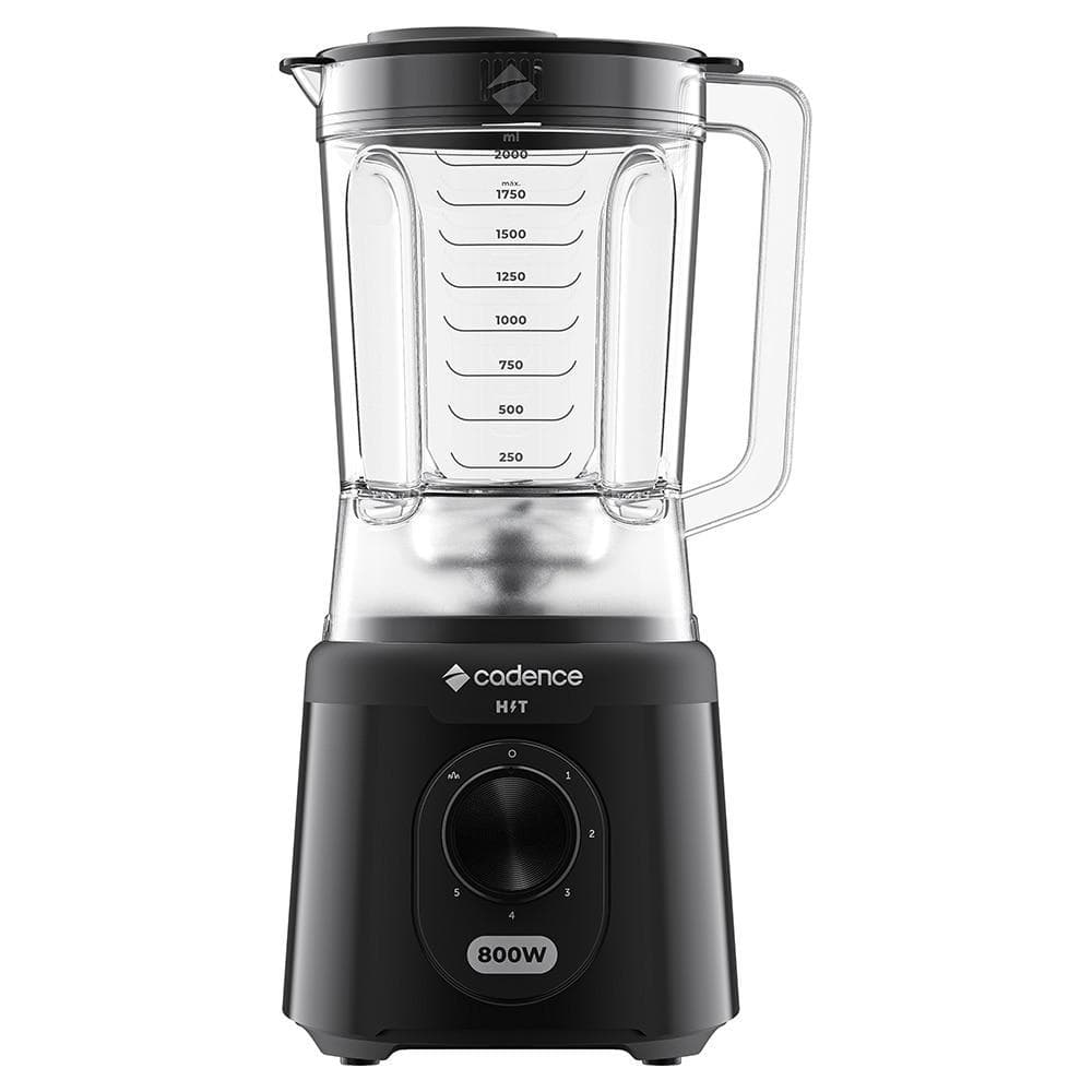 Liquidificador Cadence Hit LIQ200 Preto 800W Potente E Prático para Cozinha 220V
