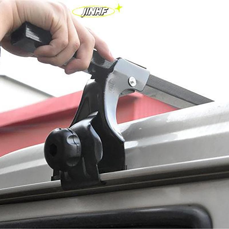 Conjunto Universal De Suporte De Barra Transversal Para Carro Com Clipes De Calha Montagem Em Rack De Teto