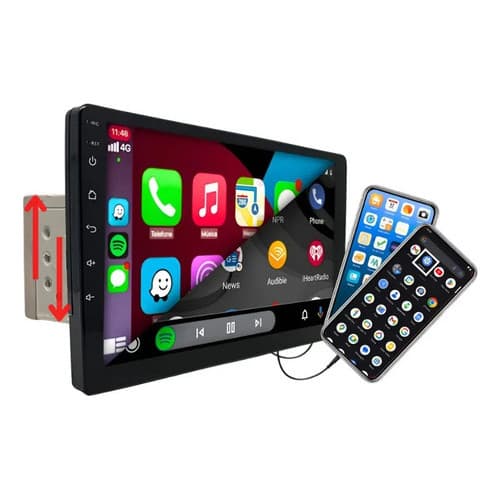 Central Multimídia Mp5 1din 9p Android Auto Carplay Bt Usb Foto