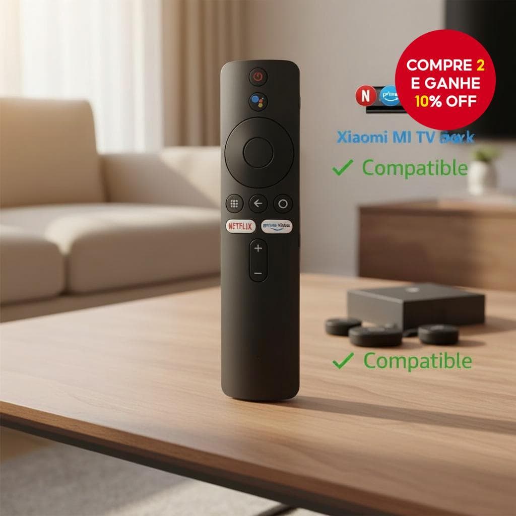  Xiaomi Mi TV Stick/Mi Box 4S 4K Controle Remoto de Voz Bluetooth Substituto