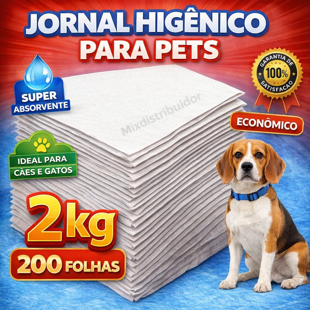Jornal Pet  2KG, Tapete Pet Biodegradável FOLHAS GRANDES 50X70 sem Impressão Promoção ENVIO IMEDIATO