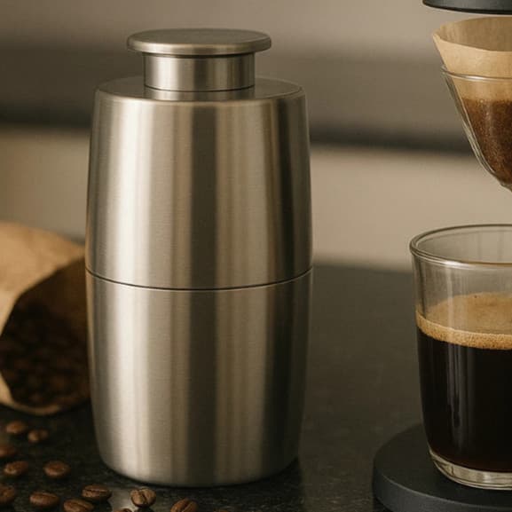 Moedor de Café Elétrico Triturador de Grãos Aço Inox 200W - LG-SK01 - 127v