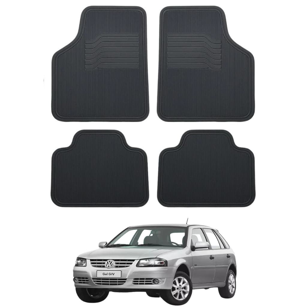 Kit Jogo Tapete Volkswagen Borracha Automotivo Impermeável Carro Antiderrapante