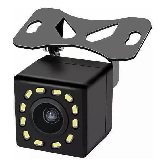 Câmera Ré Automotiva 12 Leds Hd Infravermelho Visão Noturna