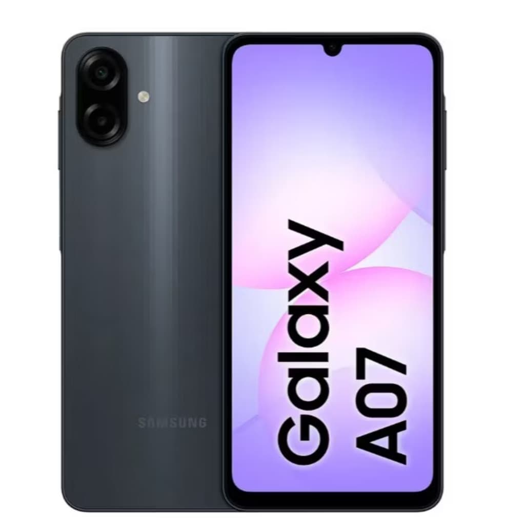 Smartphone Samsung A07 128GB 4GB RAM Tela 6,7" Câm. Dupla + Selfie 8MP Fabricação Nacional c/ Anatel