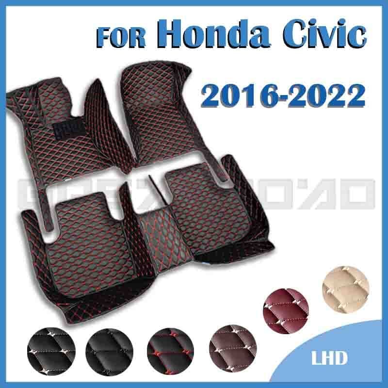 Tapete Automotivo Personalizado Adequado Honda Civic 2016 2017 2018 2019 2020 2021 2022Tapetes Automotivos Personalizado