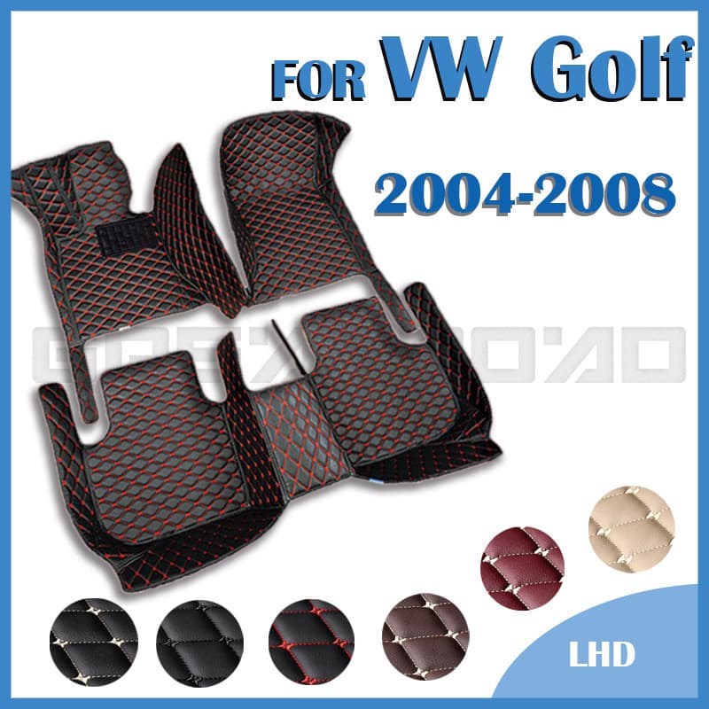 Tapetes Para Carros VW Volkswagen Golf 2004 2005 2006 2007 2008 Pés Personalizados Acessórios Interiores Automotivos