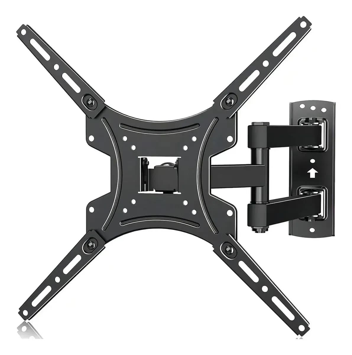 Suporte Tv Articulado Universal Braço Longo Regulável Inclinável Lcd Led Plasmas 32 A 55 Polegadas Cor Preto