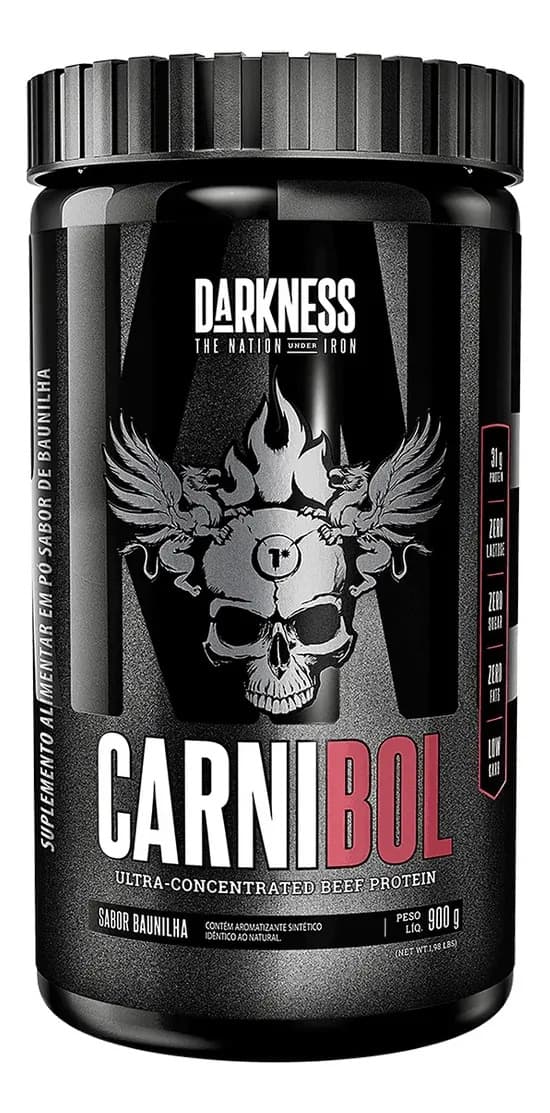 Whey Carnibol Proteína Da Carne 907g Integralmédica Darkness Sabor Baunilha