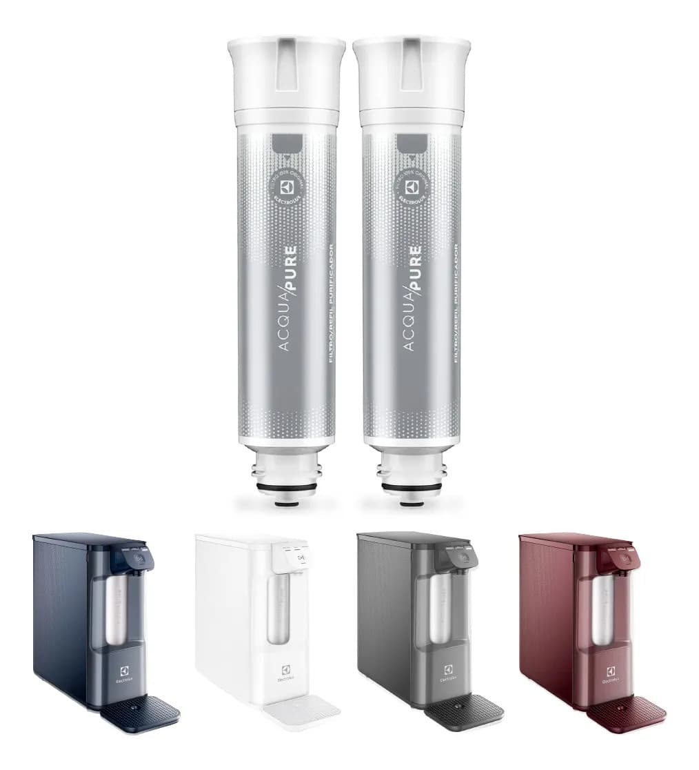 Kit 2 Refil Purificador Electrolux Acqua Pure Pe12a Pe12a Pe12b Pe12g E Pe12v Acqua Pure