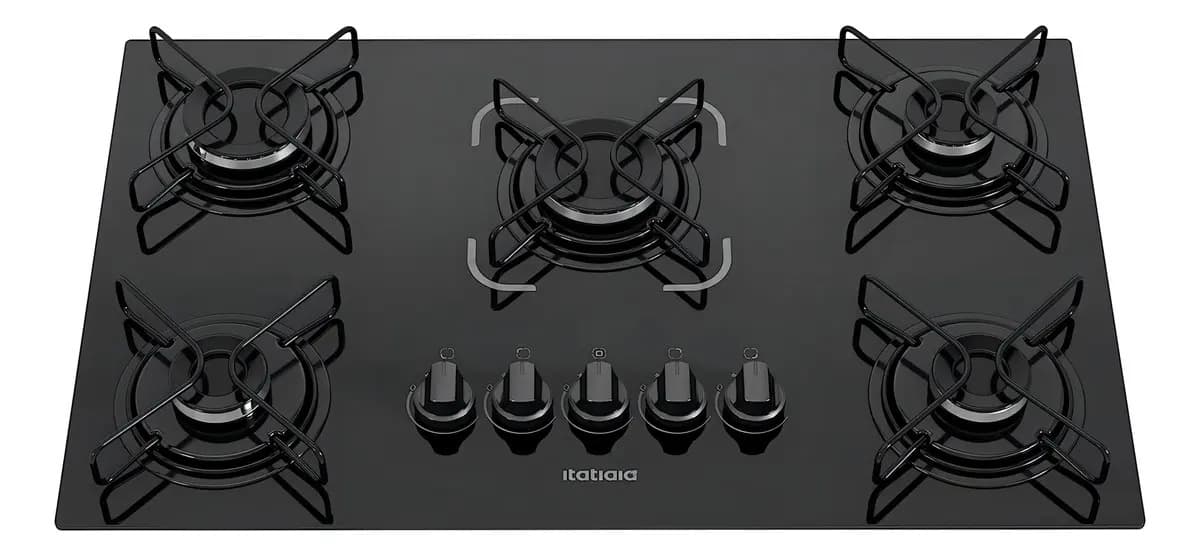 Cooktop Itatiaia Essencial 5 Bocas Preto