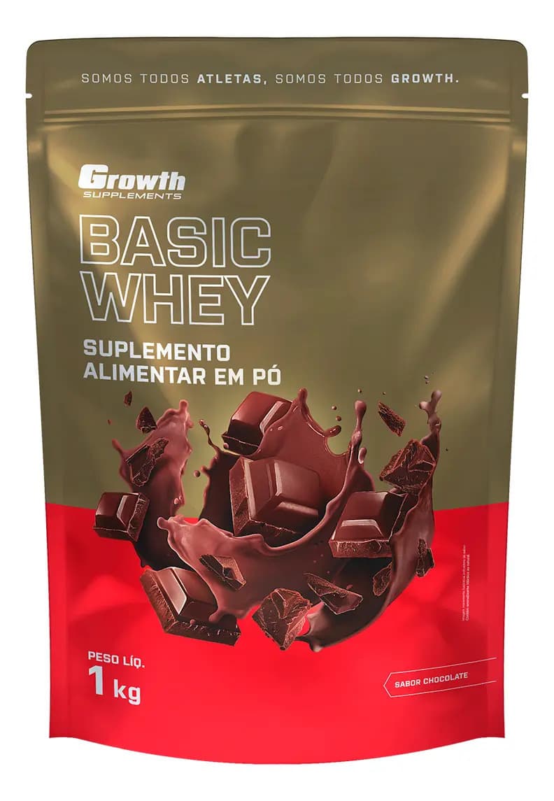 Basic Whey 1kg Growth Supplements - Chocolate