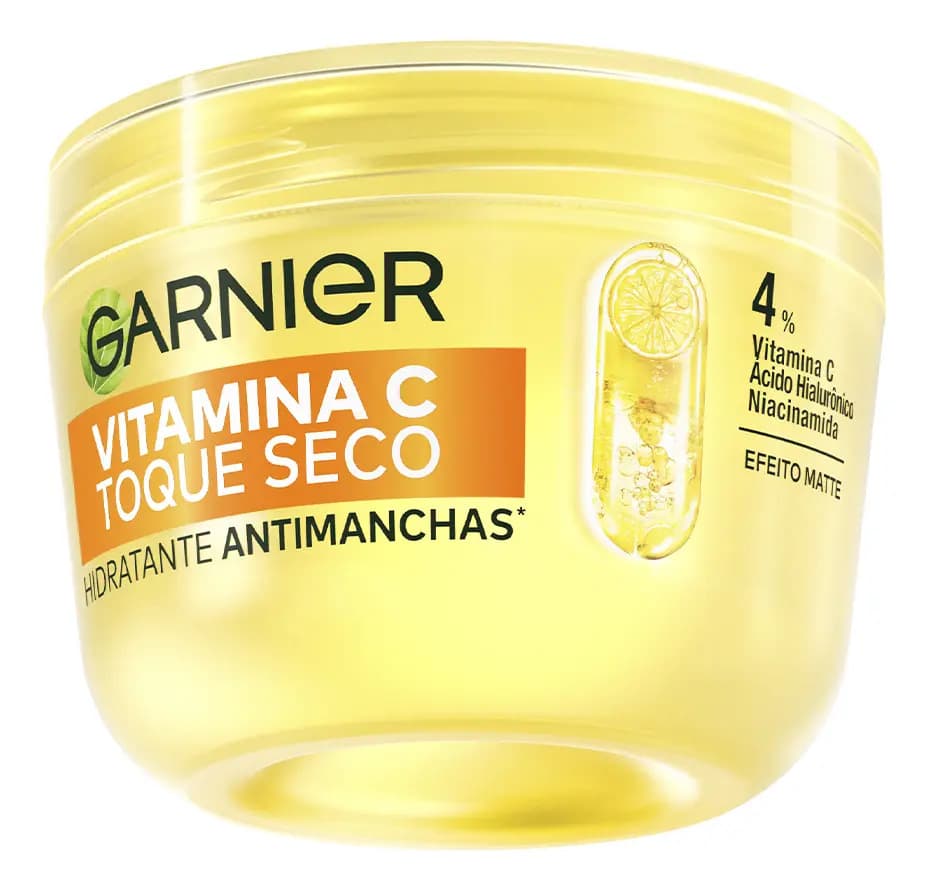 Gel Creme Hidratante Facial Antimanchas Toque Seco com Vitamina C, Controla a Oleosidade e Uniformiza a Pele, Garnier, 85g