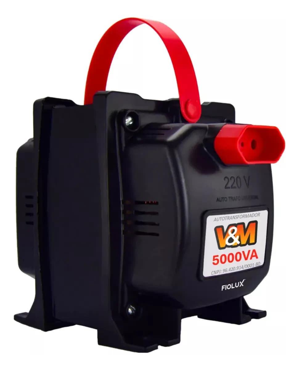 Transformador 5000va De 127 Para 220 E 220v Para 127v Bivolt 12000 Btus Conversor Voltagem 5kva Energia Ar Condicionado Impressoras Brother Microondas Máquina Costura Geladeira Lavar Roupas 110v 110