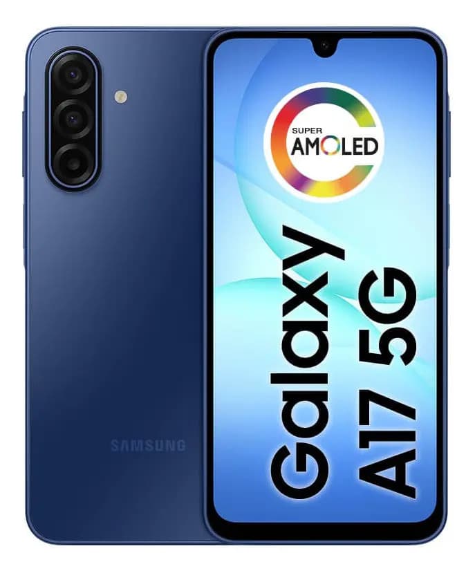 Celular Samsung Galaxy A17 5g Com Ia, 128gb, 4gb Ram, Câm De 50mp, Tela De 6.7 , Nfc, Ip54 - Azul