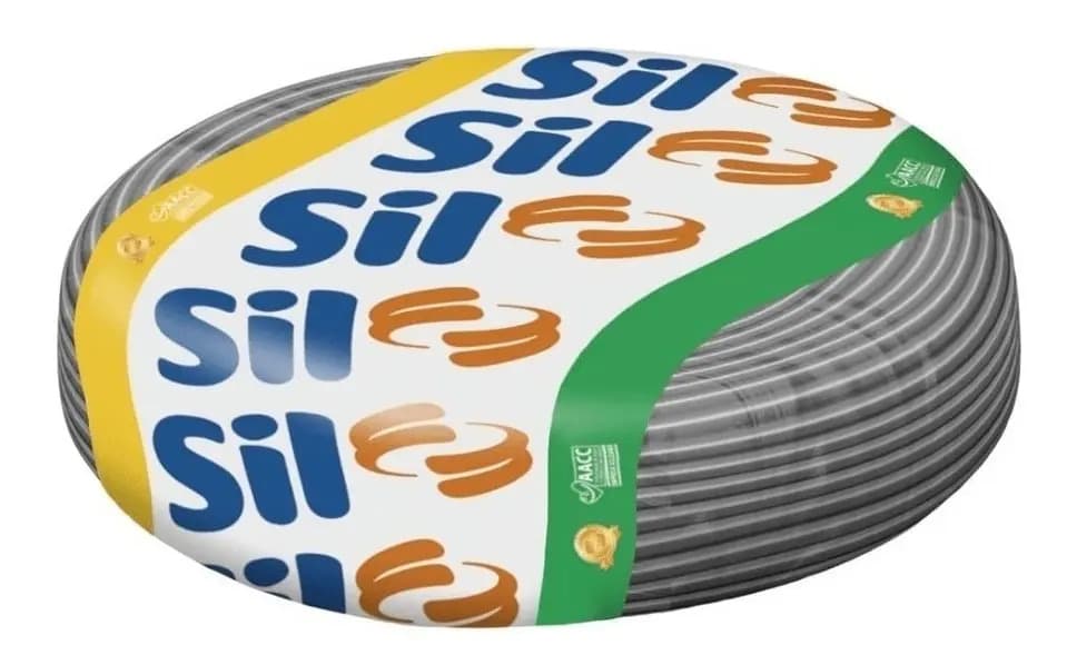 Cabo flexivel SIL Flexível 1x1.5mm² cinza x 100m em rolo